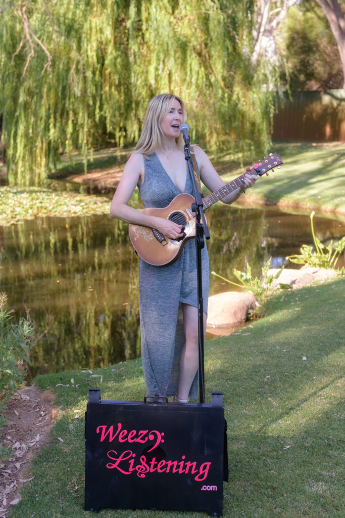 Weezy Listening, Musician, Singer, Vocalist, Solo Musician, Wedding Singer, Events, Parties, Wedding Musician, Corporate Functions, Garden Party, Wedding Music, Adelaide, South Australia, Garden Wedding, Music, Acoustic guitarist, Mini Maton, Easy Listening, Business functions, Background music, Soloist, Professional musician, Guitarist, Weddings, Solo Artist, Louise, Corporate Events, Christmas Parties, Business Drinks, Adelaide Musician, Atmospheric Music, Ballads, Covers, Musician for hire, Weezy, Adelaide Singer, Christmas drinks, Professional singer, Acoustic musician, Guitar, Adelaide soloist, Singer for hire, Experienced musician, Community events, Christmas functions, Solo vocalist, Yatahlia Manor.